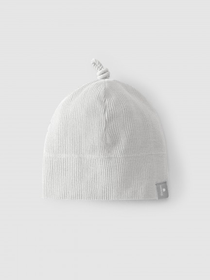 Gorro malha texturada com n