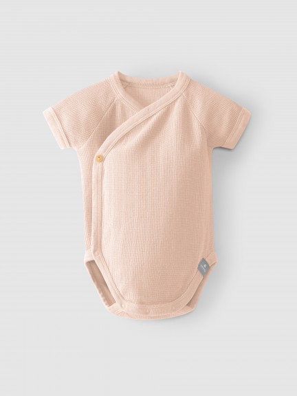 Bodysuit crossover textured jersey