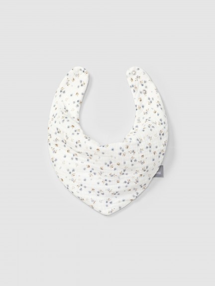 Babero de muselina estampada