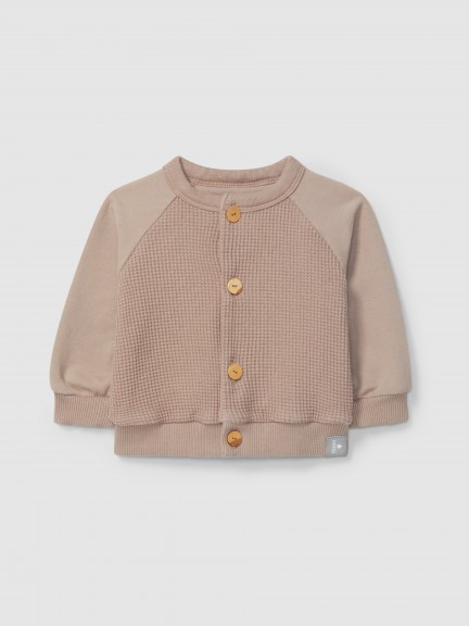 Waffle weave jacket